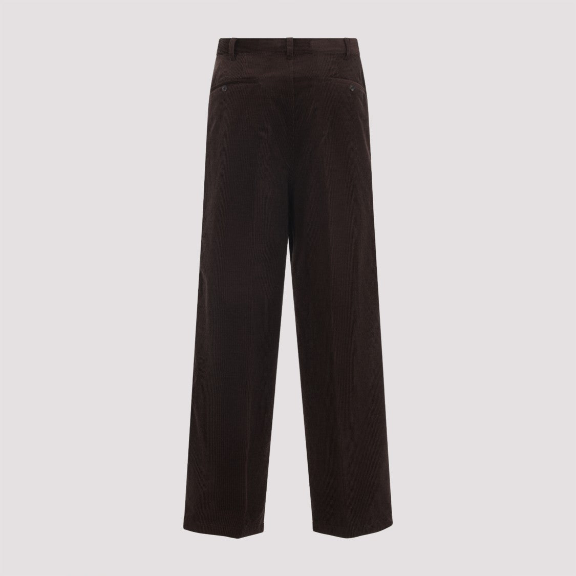 Prada Wide-Leg Corduroy Trousers With Classic Design