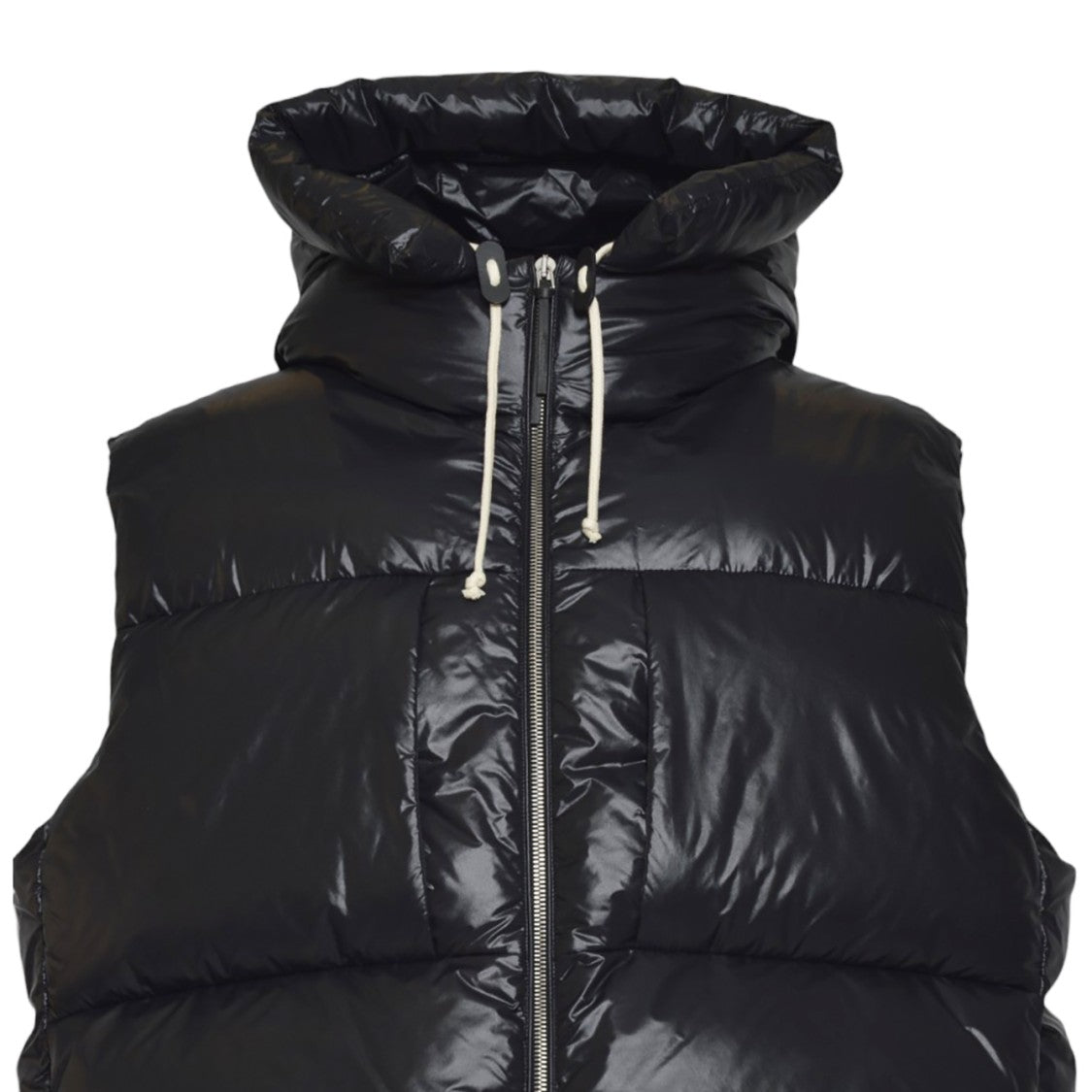 Jil Sander Cropped Sleeveless Puffer Jacket With Finish