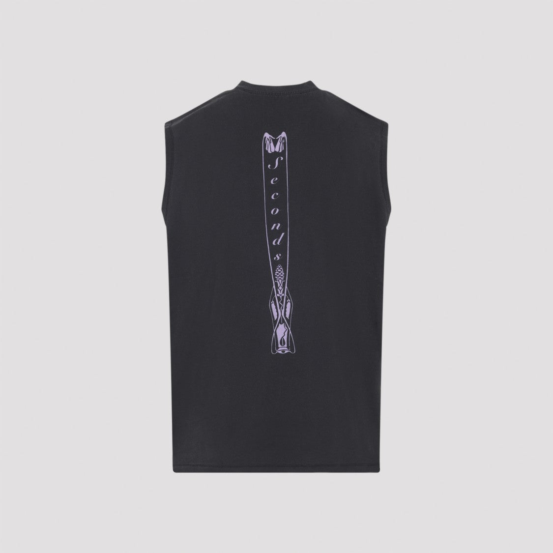 Our Legacy Sleeveless Cotton T-Shirt With Bold Graphic Design