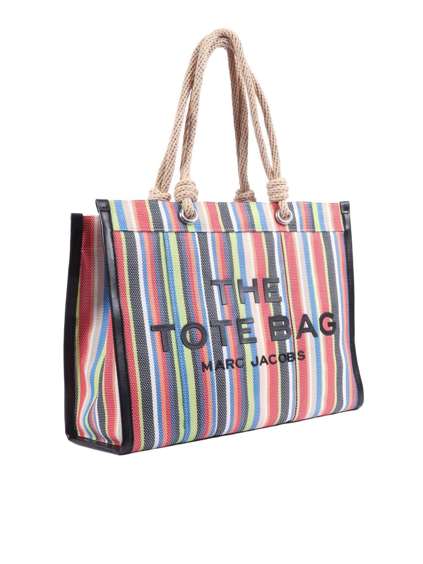 Marc Jacobs Multicolor Stripe Large Tote Bag