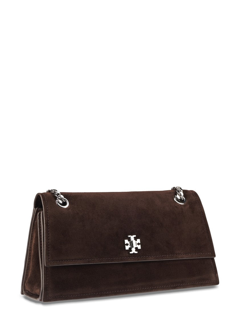 Tory Burch Turnlock Suede Shoulder Bag