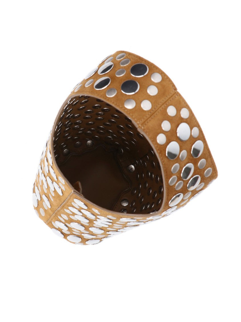 Khaite "Livia" Studded Bag Brown