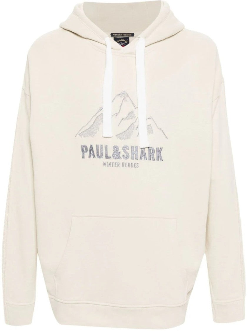 Paul & Shark Casual Hoodie With Mountain Graphic