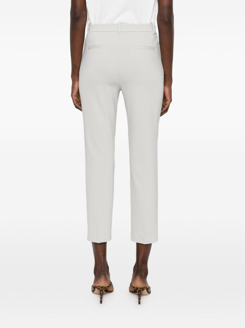 Pinko Cropped Tailored Trousers With Concealed Fastening