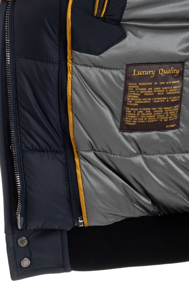 Moorer Active Jersey Viscose Bomber Down Jacket