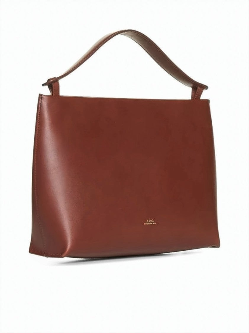A.P.C. Smooth Cowhide Leather Rectangular Shoulder Bag