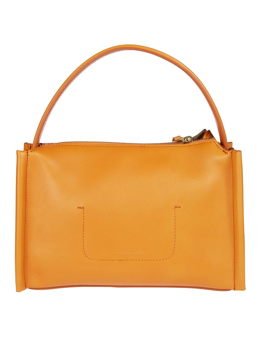 J. W. Anderson Orange Structured Leather Small Loafer Bag