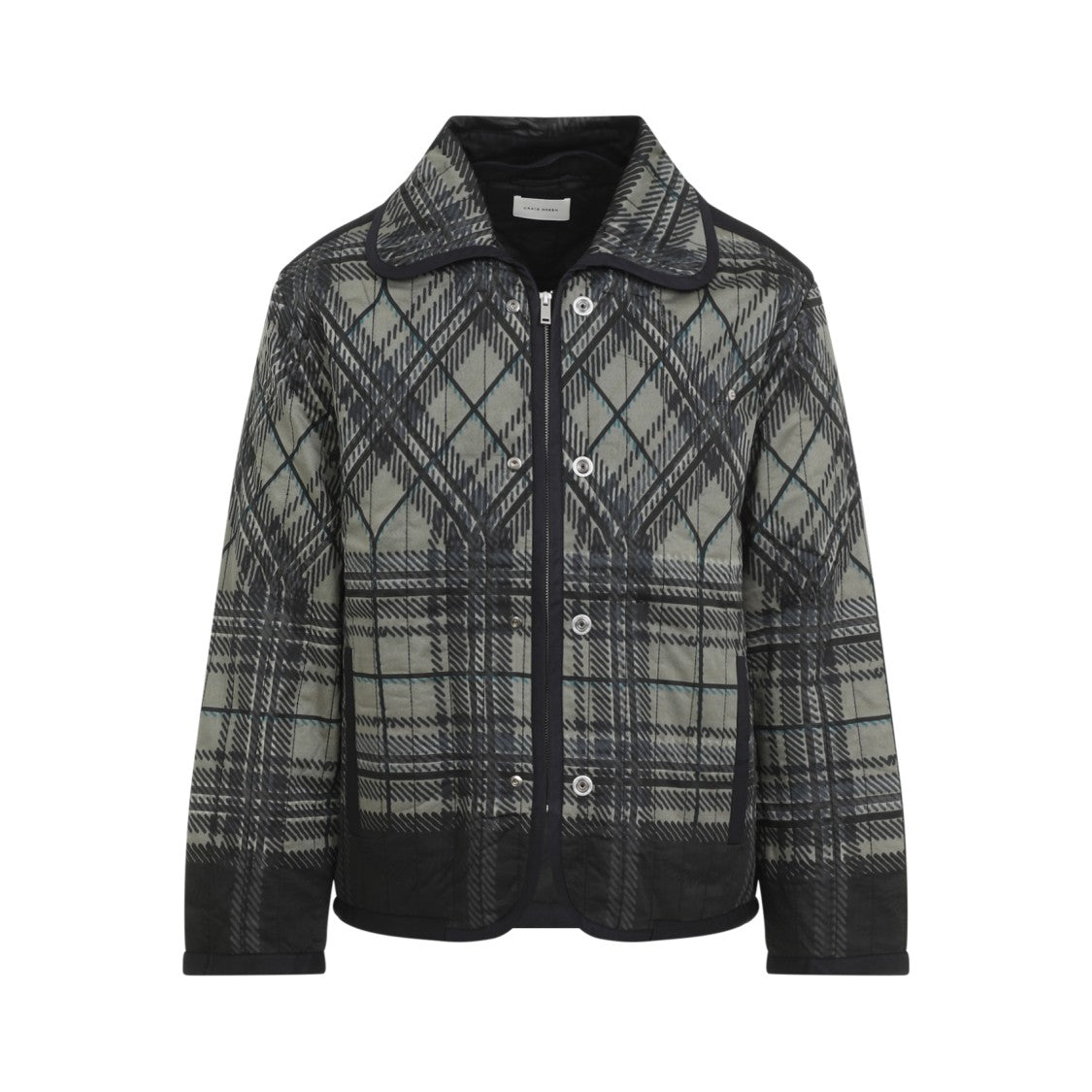 Craig Green Quilted Casual Jacket With Distinctive Plaid Pattern And Silhouette