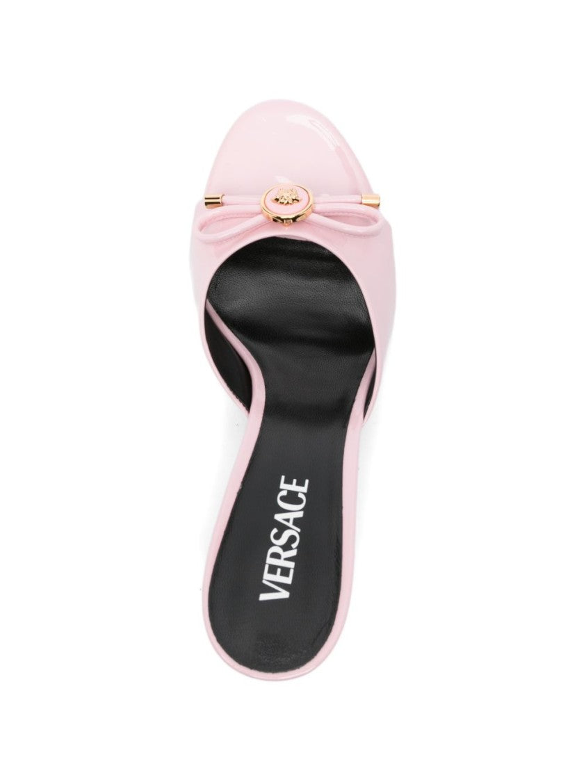 Versace Silk And Nylon Blend Strappy Sandals