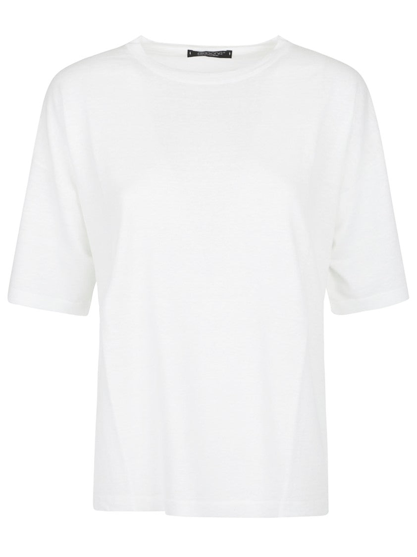 Aragona Linen-Blend Textured Round Neck T-Shirt