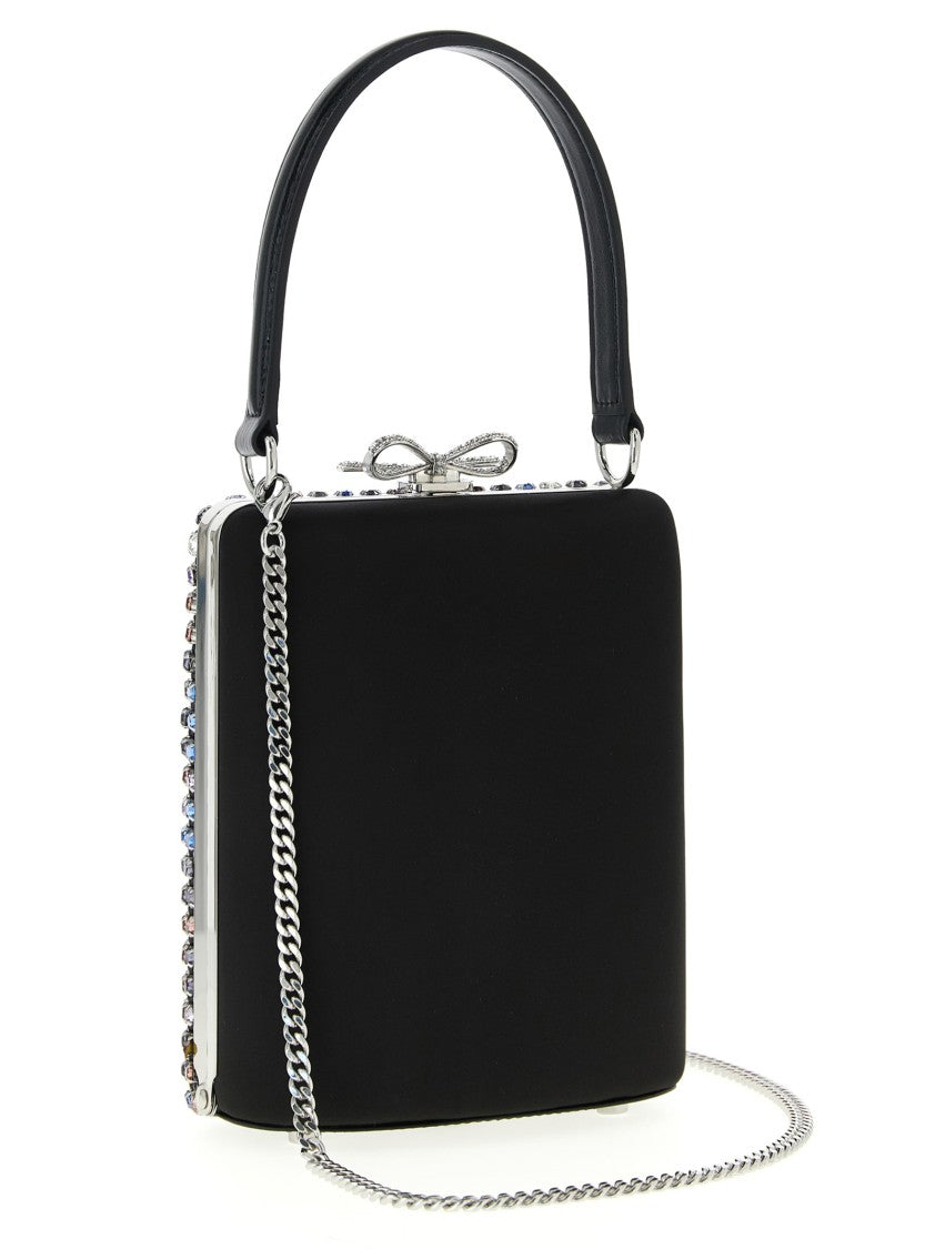 Self-Portrait 'Multi Crystal Chainmail' Mini Handbag