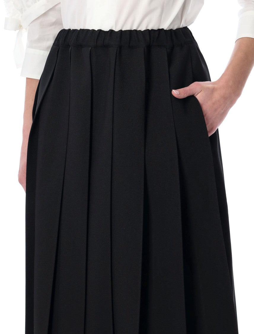 Comme Des Garçons Plisse Midi Elastic Waist Skirt