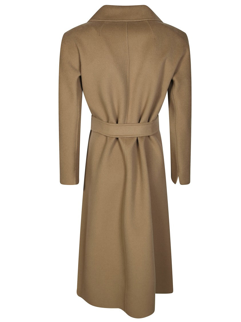 Max Mara Knee-Length Wool Coat With Classic Lapel