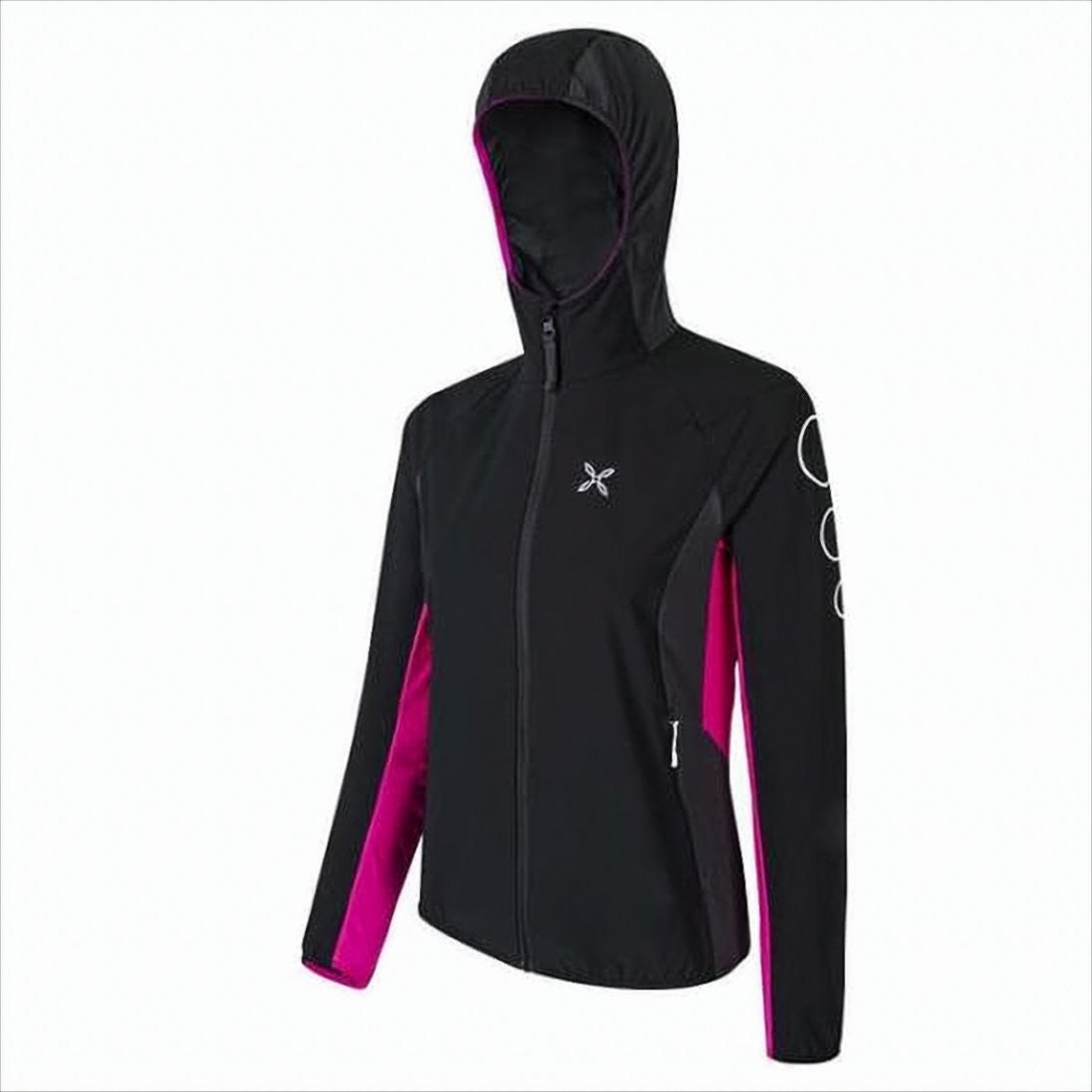 Montura Fitted Black Jacket With Magenta Panels