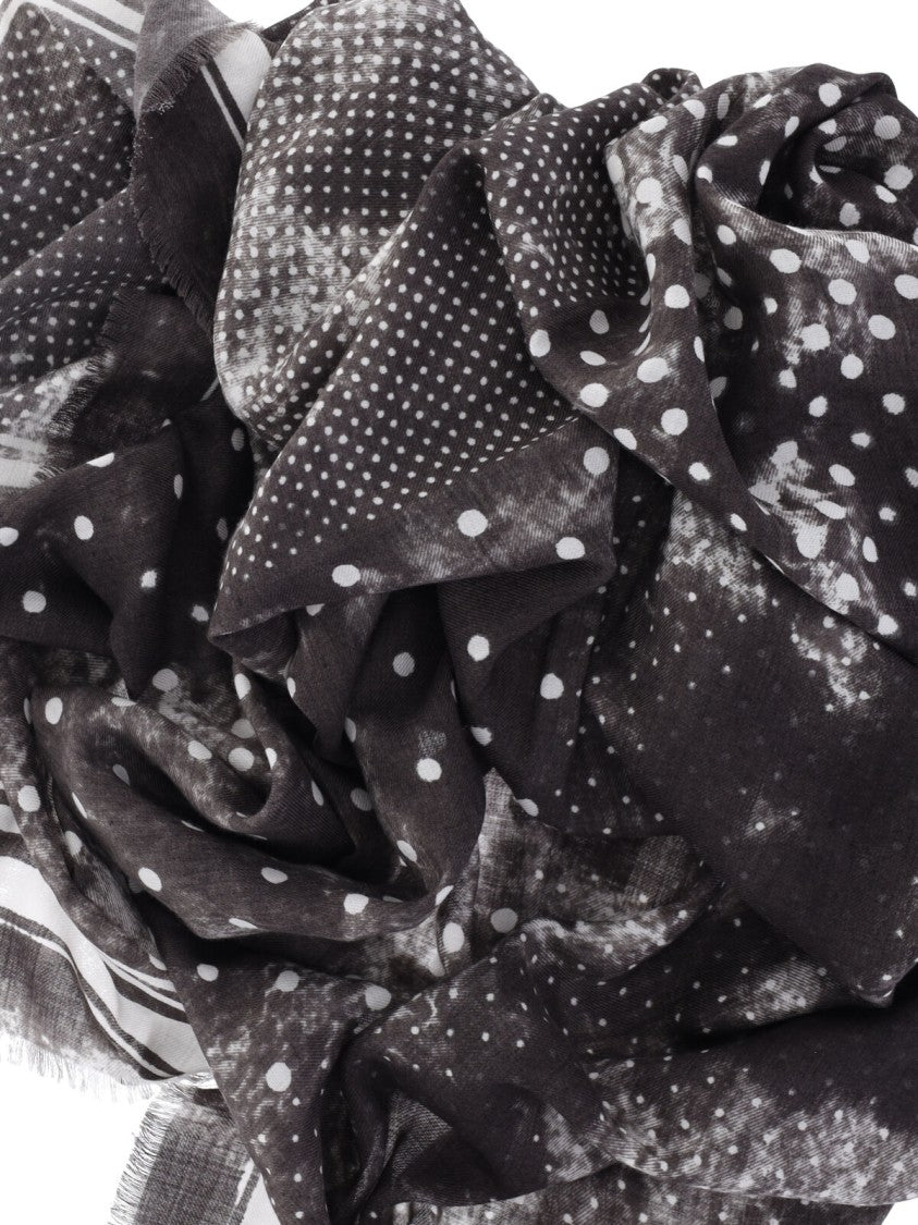 Destin Jil Quadra Polka Dot Scarf – Brown