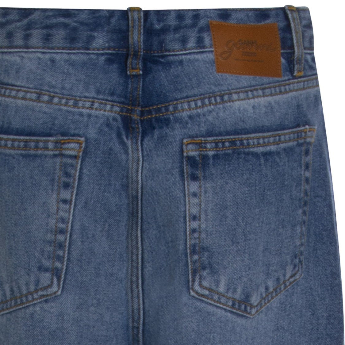 Ganni Straight-Leg Jeans With Mid-Rise Waist