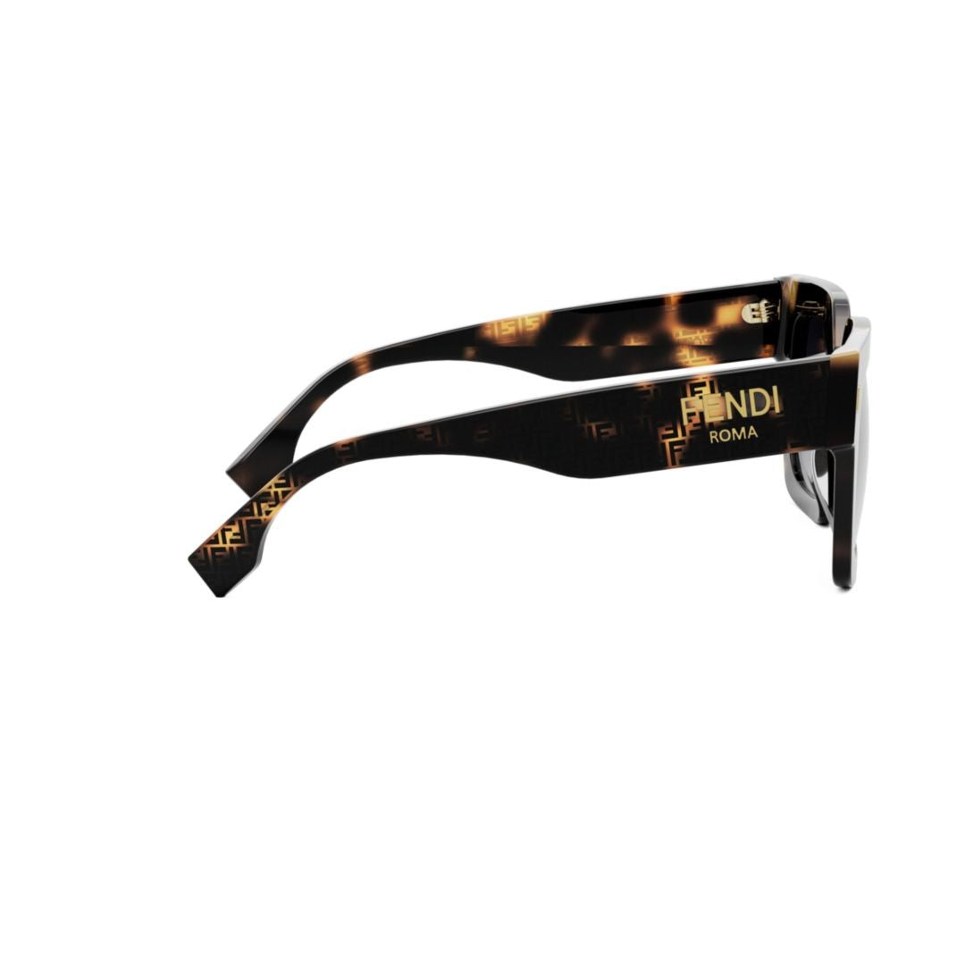 Fendi Oversized Tortoiseshell Sunglasses With Monogram Accents