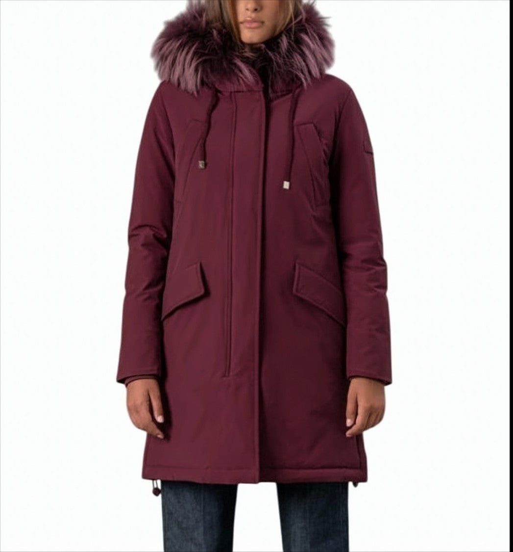 Rihunik Hooded Jacket With Detachable Natural Fur