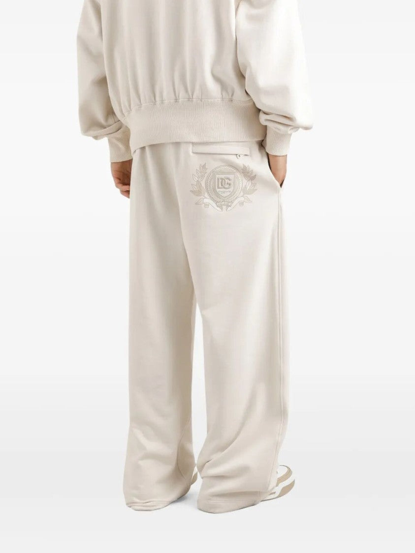 Dolce & Gabbana Relaxed-Fit Cotton Pants With Drawstring Waist