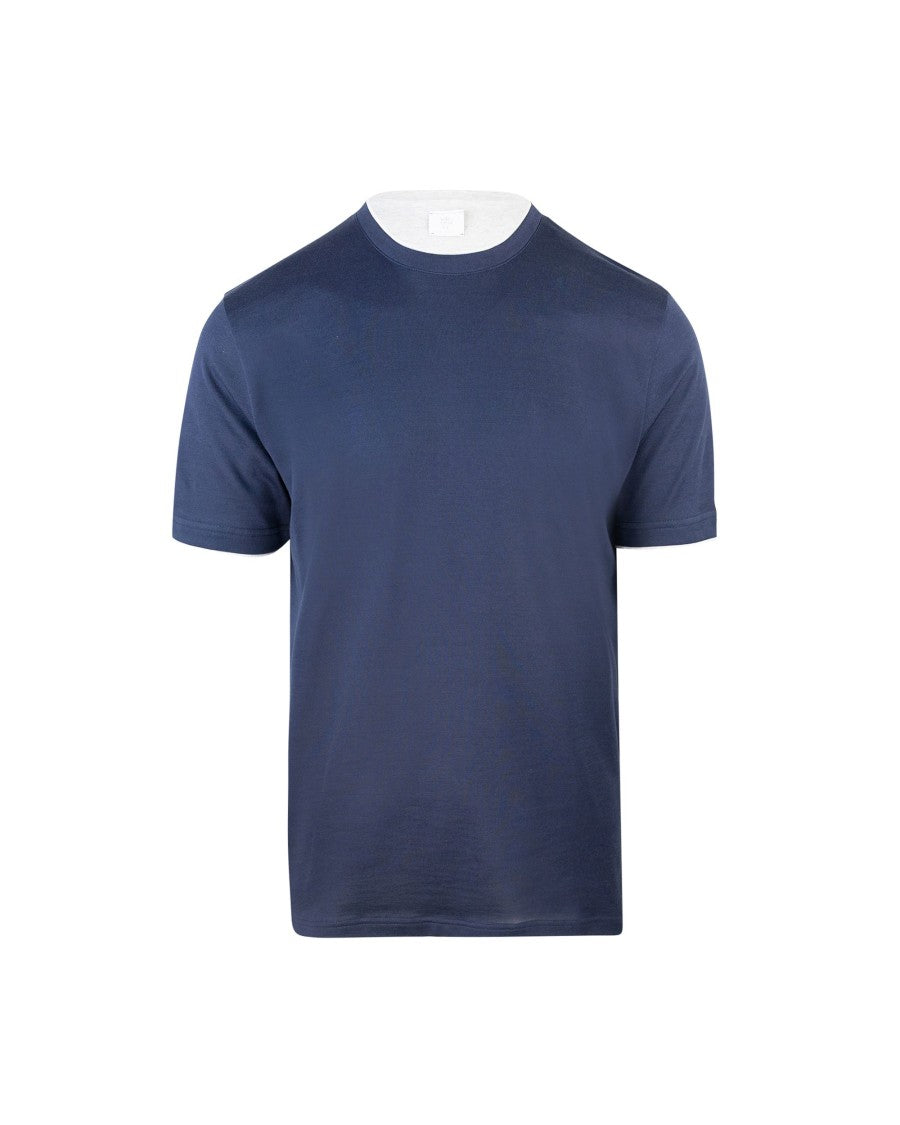 Eleventy Crewneck T-Shirt – Blue