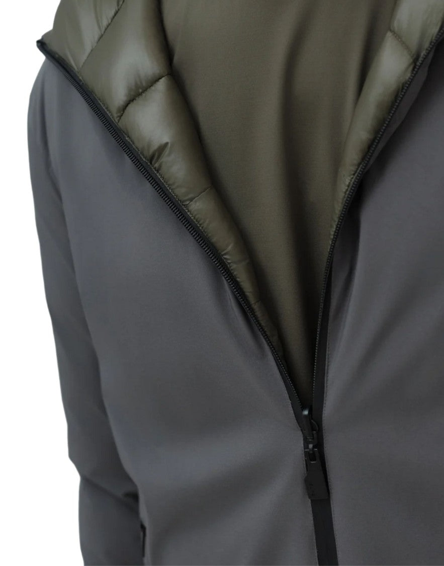 Suns Reversible Stretch Nylon Parka Featuring Quilted