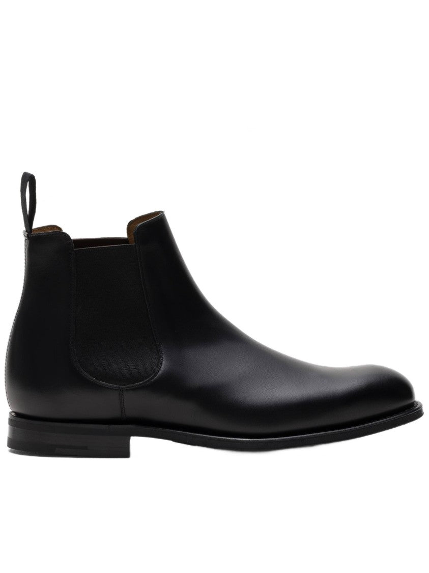 Church's Black Leather Chelsea Boots With Polished Finish