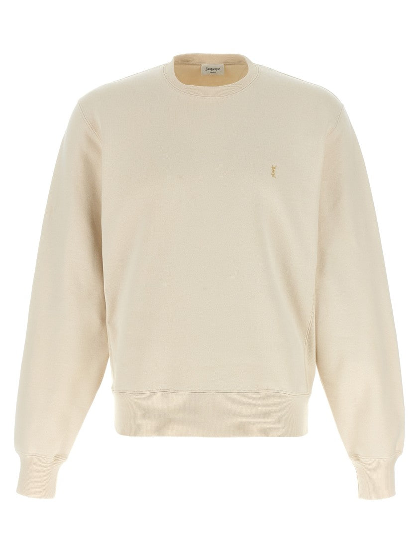 Saint Laurent 'Cassandre' Embroidered Cotton Sweatshirt