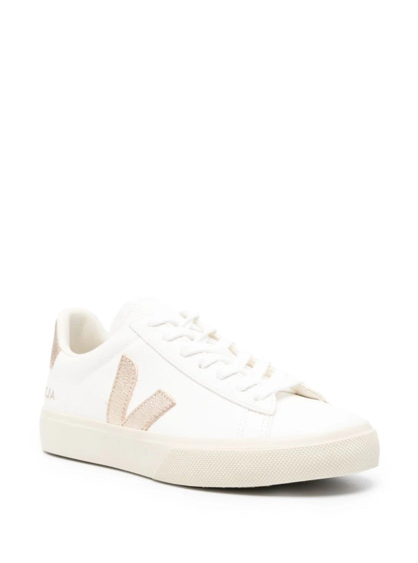 Veja Campo Low-Top White Leather Sneakers