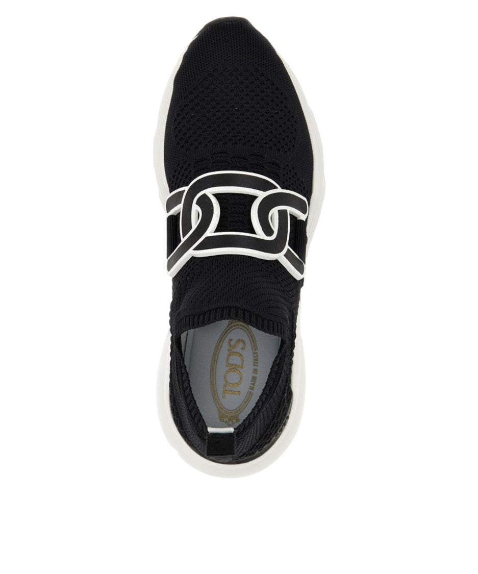 Tod's Sock-Like Knit Black Sneakers