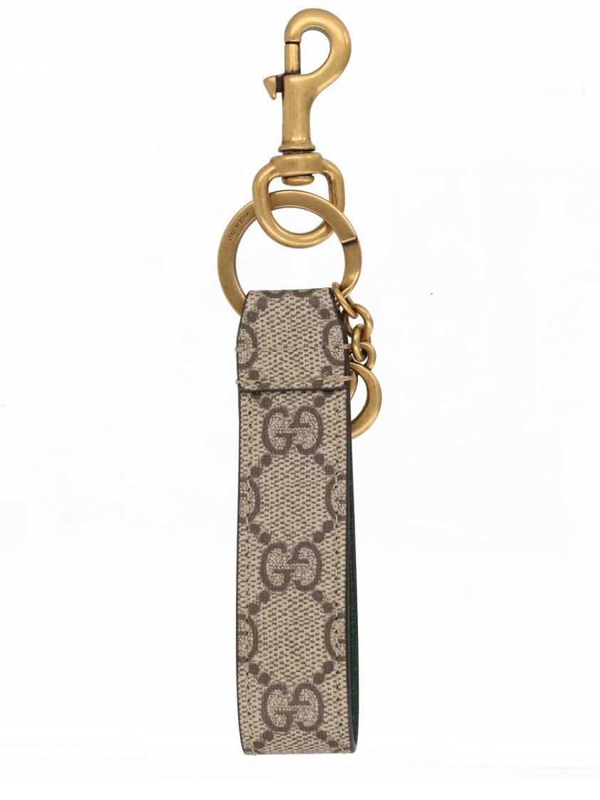 Gucci Ophidia Double-G Antique Gold Keychain
