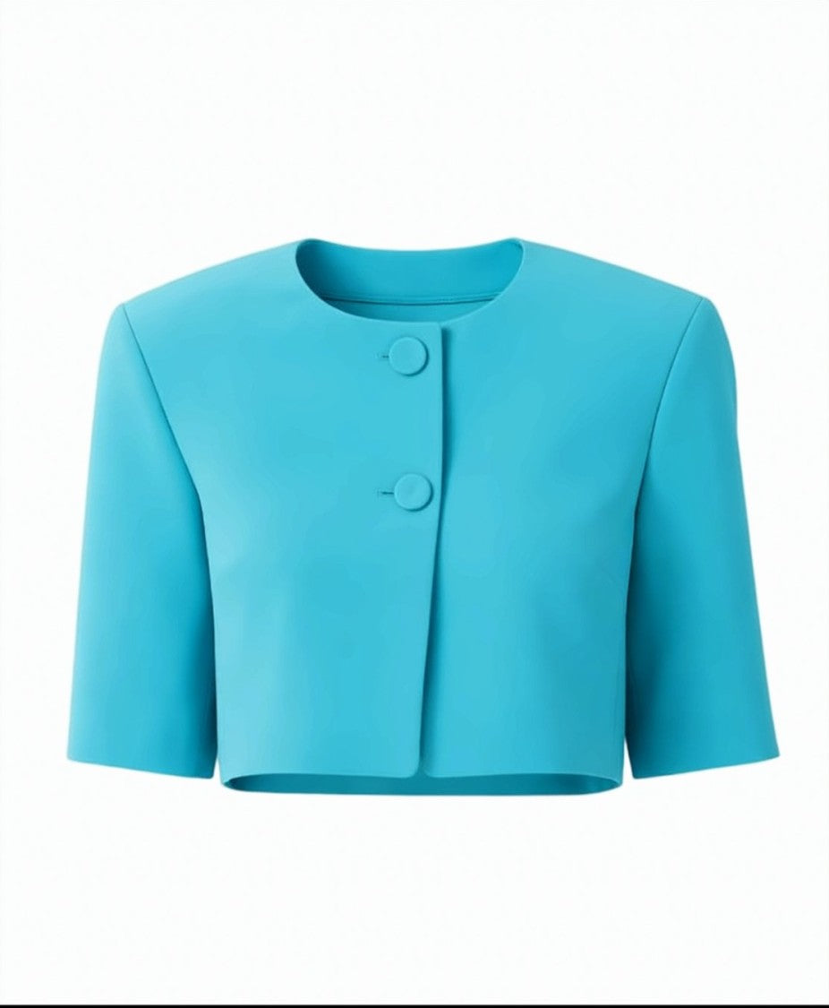 Pinko Platano Cropped Short Sleeve Jacket