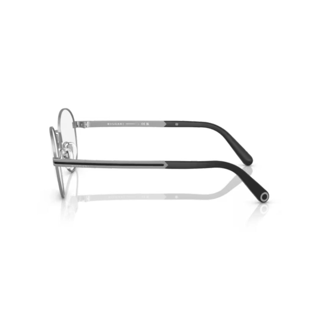 Bulgari 1119 Vista Round Metal Frame Eyeglasses