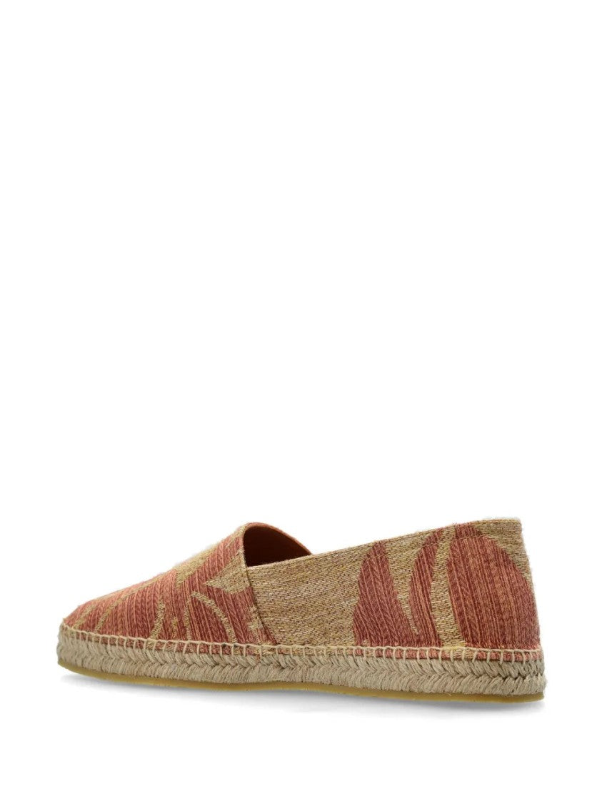 Etro Textured Linen Espadrilles With Print