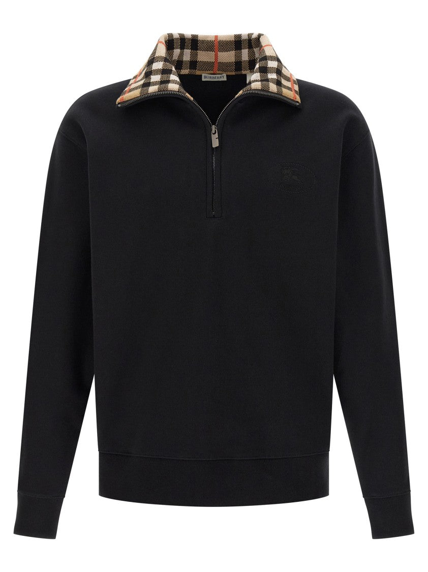 Burberry 'Check' Neck Sweatshirt