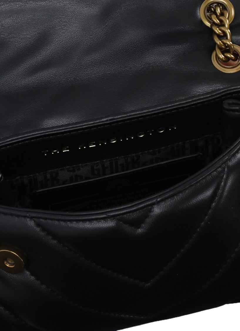 Kurt Geiger Quilted Mini Kensington Bag With Rhinestone Clasp Detail