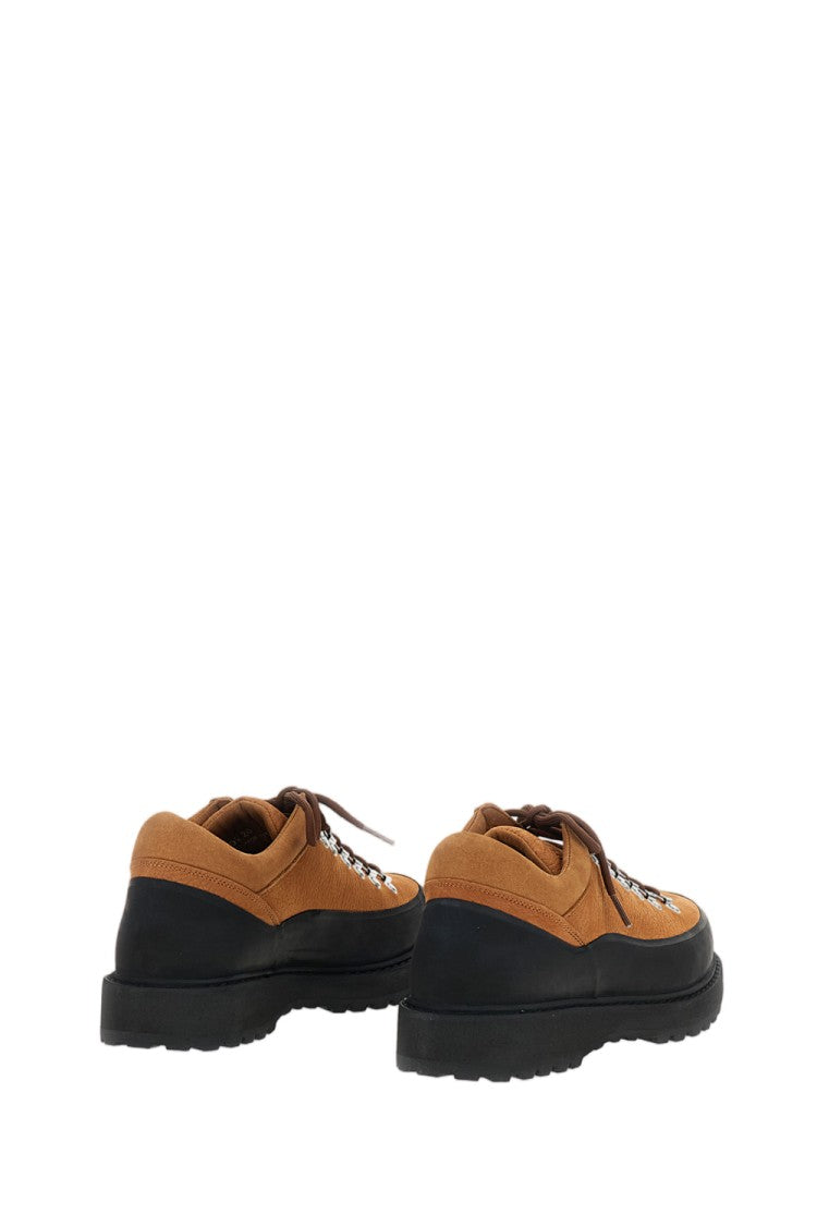 Diemme Lace-Up Urban Trekking Shoes With Suede Upper And Rubber Mudguard
