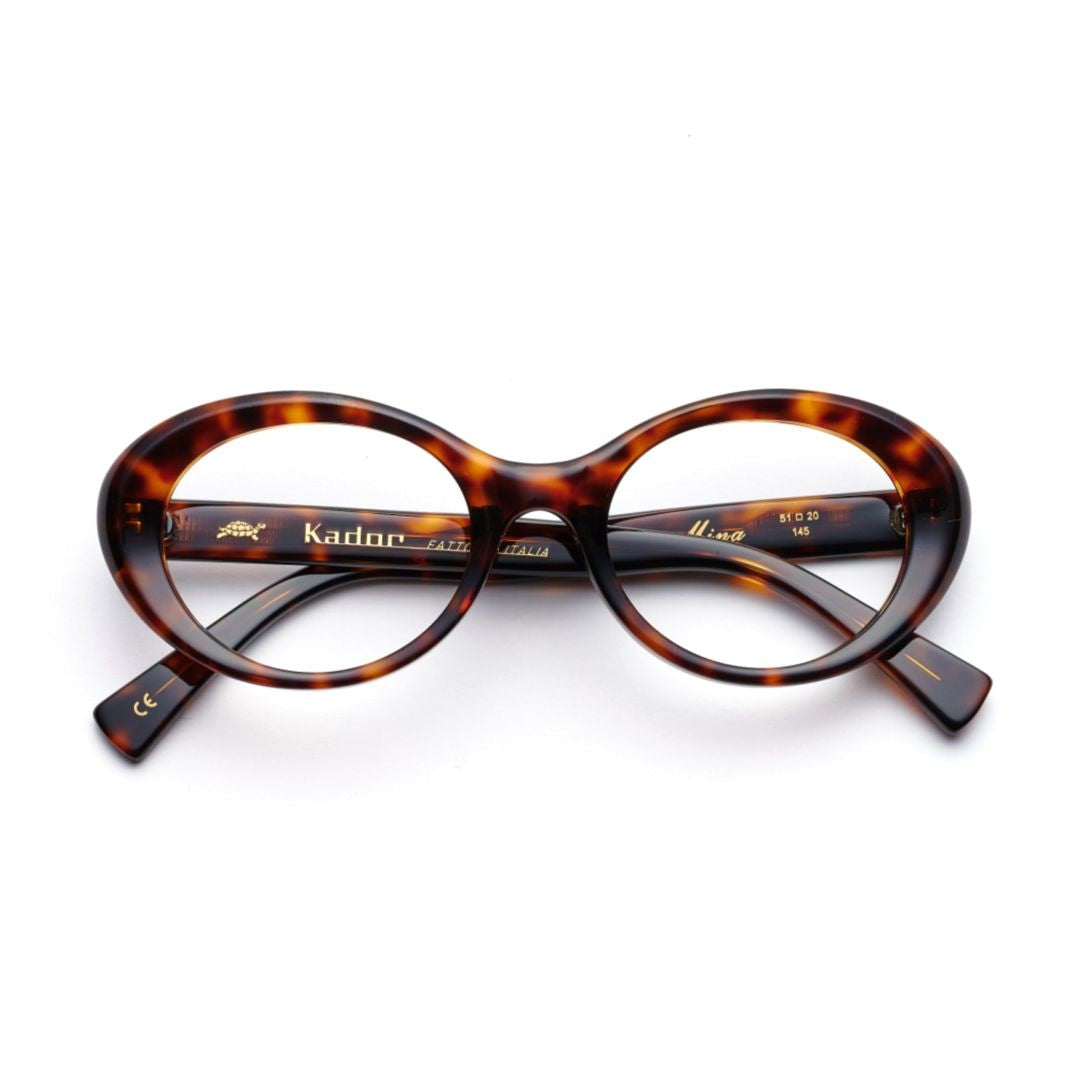 Kador Mina Tortoiseshell Oval Frame Sunglasses With Vintage Appeal