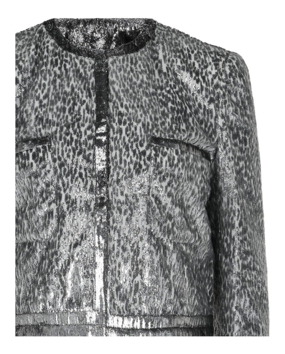 Givenchy Animal Print Single-Breasted Jacket