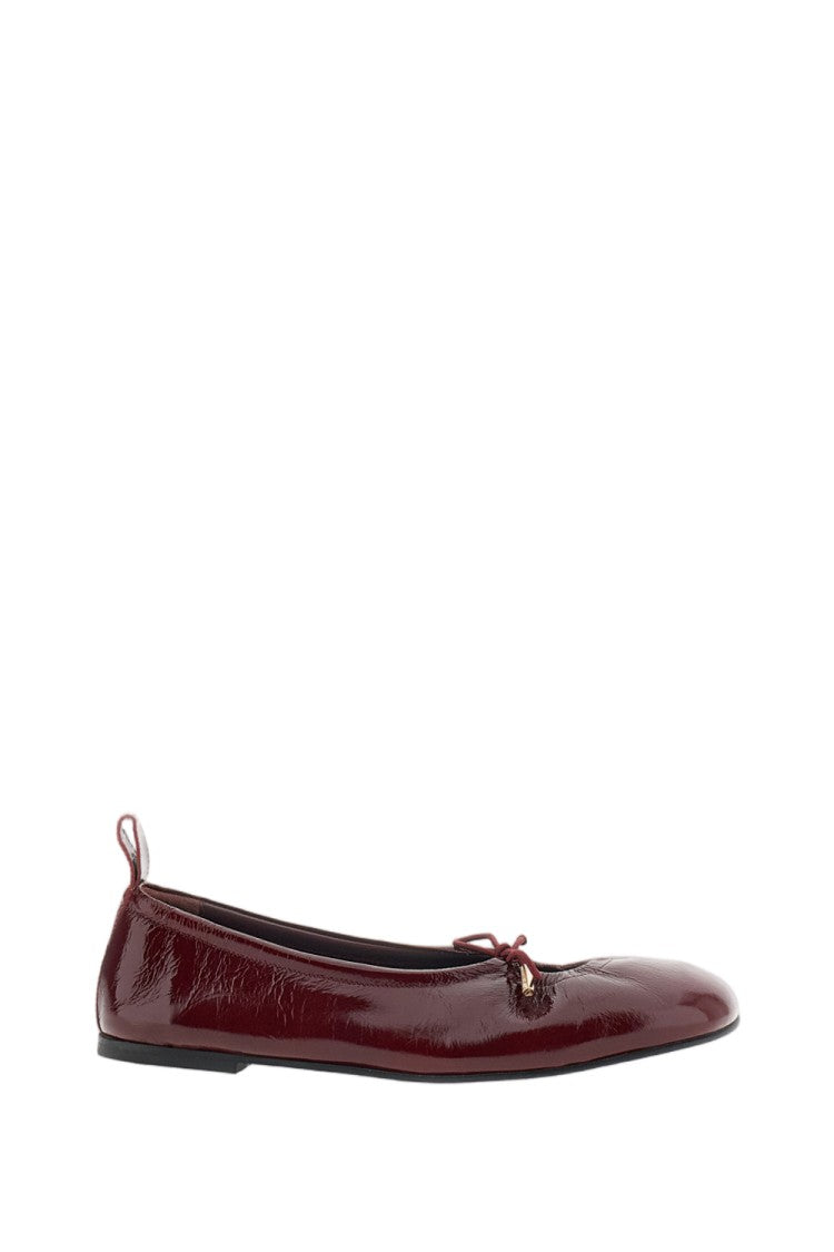Alohas Burgundy Rosalind Patent Leather Mary Jane Flats