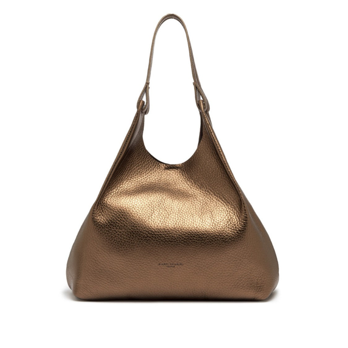 Gianni Chiarini Copper Dua Bag With Dark Brown Interior