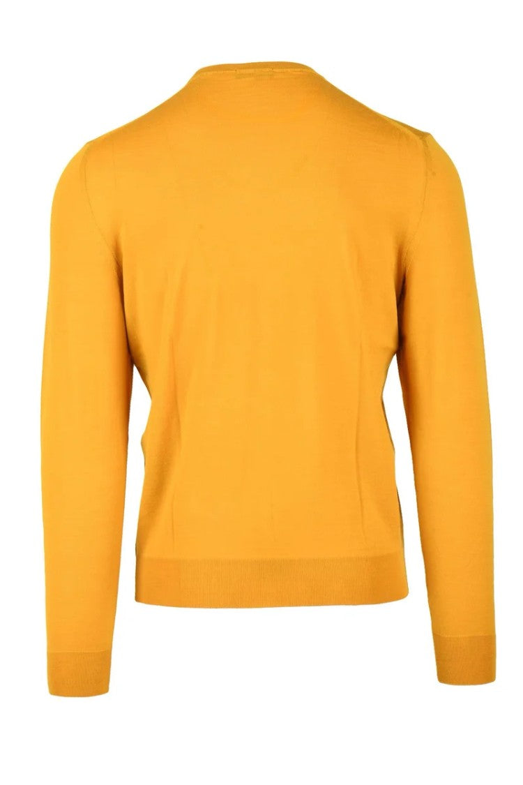 Drumohr Crew Neck Sweater Merino Wool - Yellow