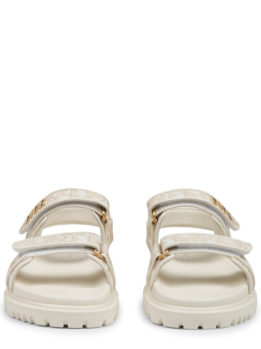 Dior Monogram Canvas Slide Sandals