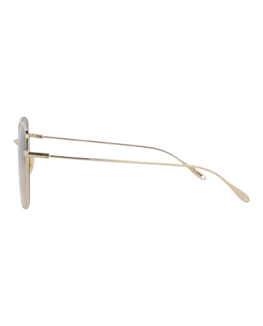 Gucci Sleek Square-Frame Metal Sunglasses With Gradient Lenses
