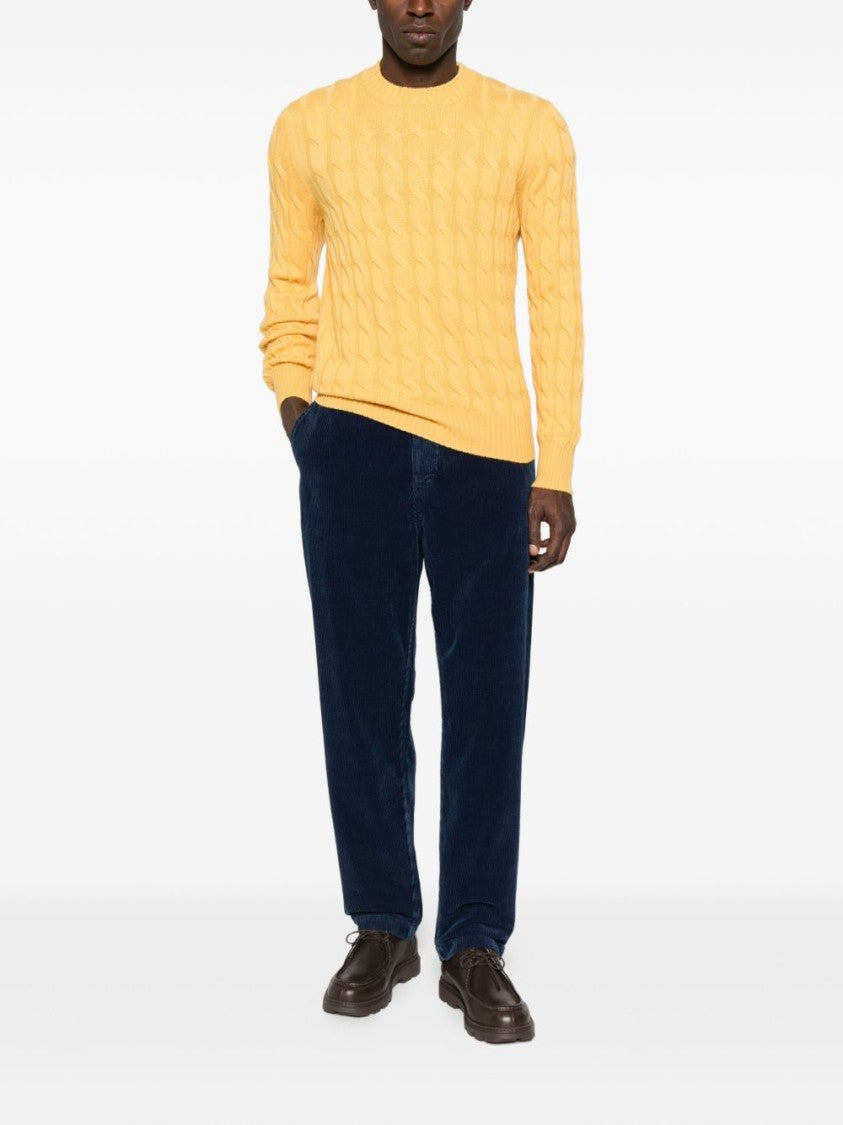 Gran Sasso Classic Cable Knit Sweater
