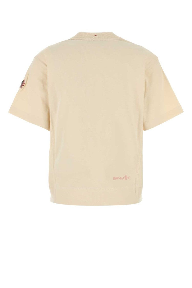 Moncler Grenoble Cream Cotton T-Shirt