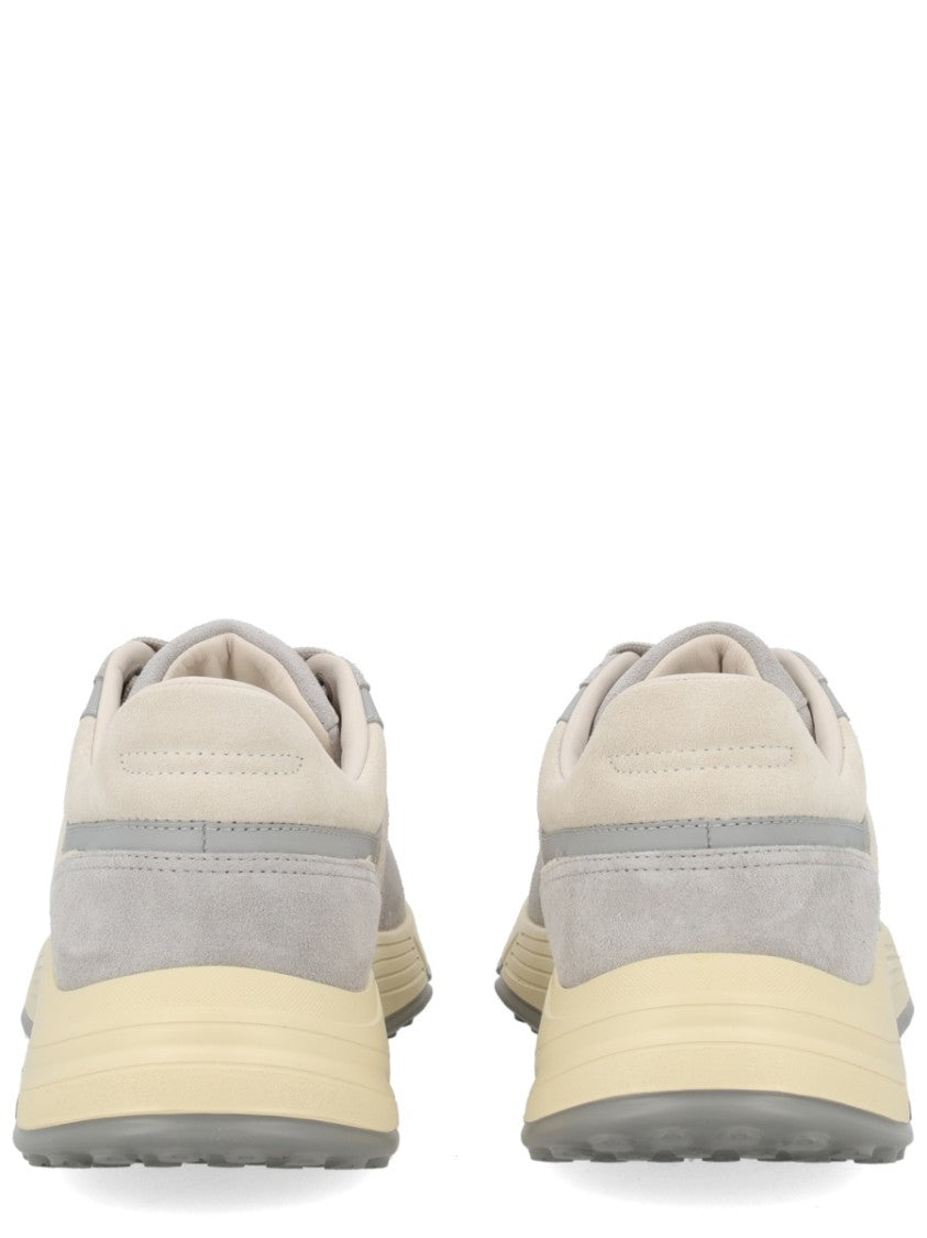Hogan Hyperlight Calfskin Suede Panel Sneakers