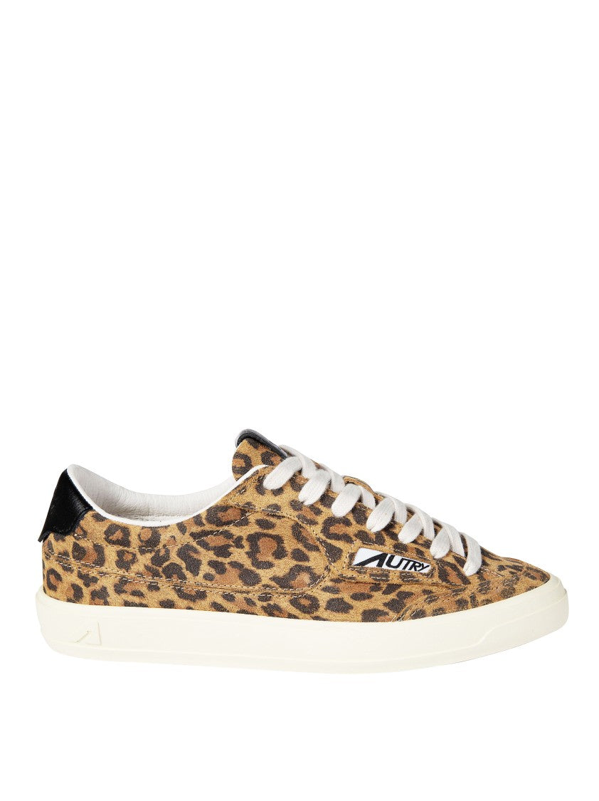 Autry Leopard Print Windscape Low Low-Top Sneakers