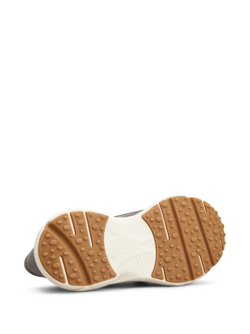 Tod's Slip-On Grey Calf Suede Sneakers