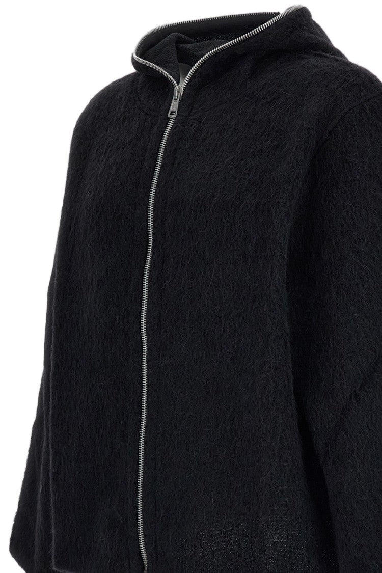 Our Legacy Textured Wool Blend Full Zip Hoodie