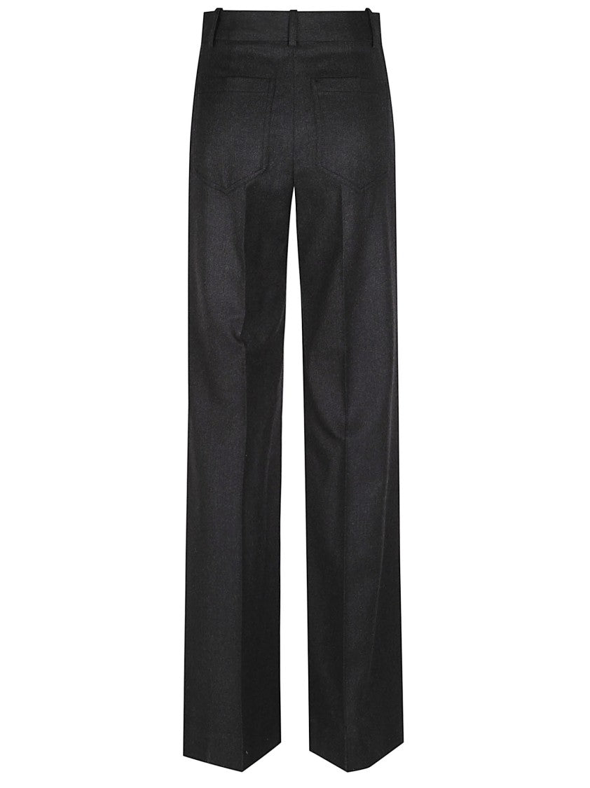 Victoria Beckham Alina Straight-Leg Tailored Wool Formal Pants